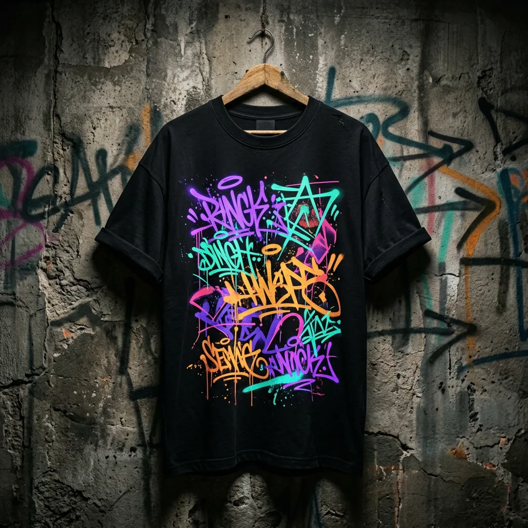 Neon Graffiti Tee